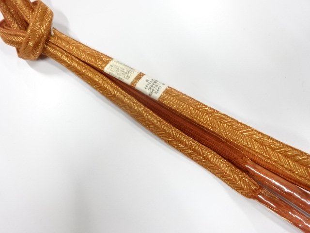 未使用品　正絹　手組帯締め